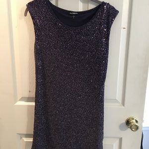 Express glittery short dress